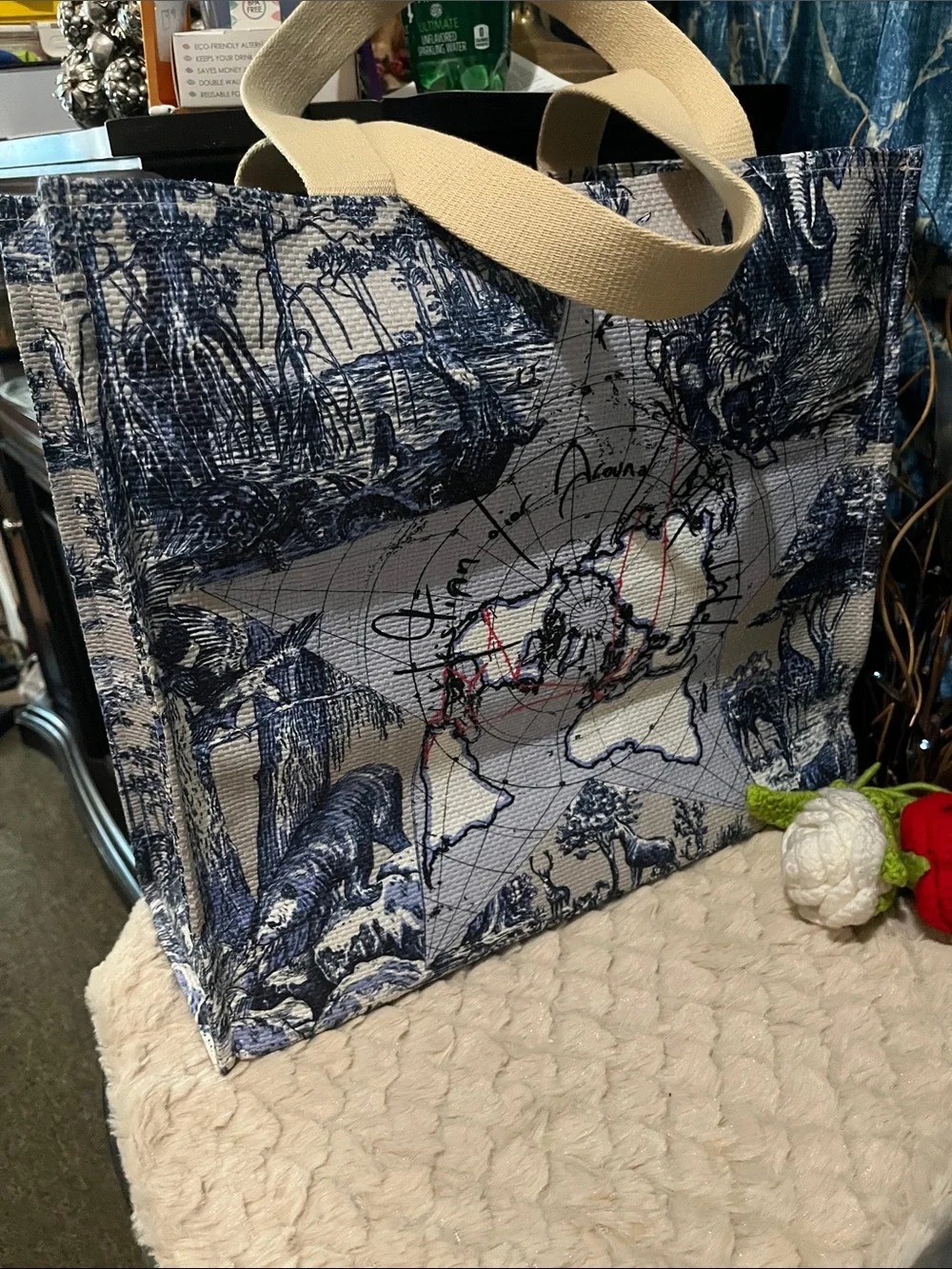 nwt Dior Canvas Tote Bag